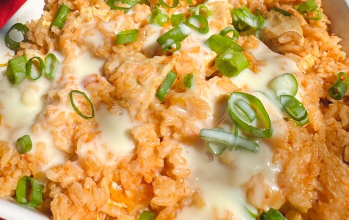 Gordo’s Cheese Dip Chicken and Rice