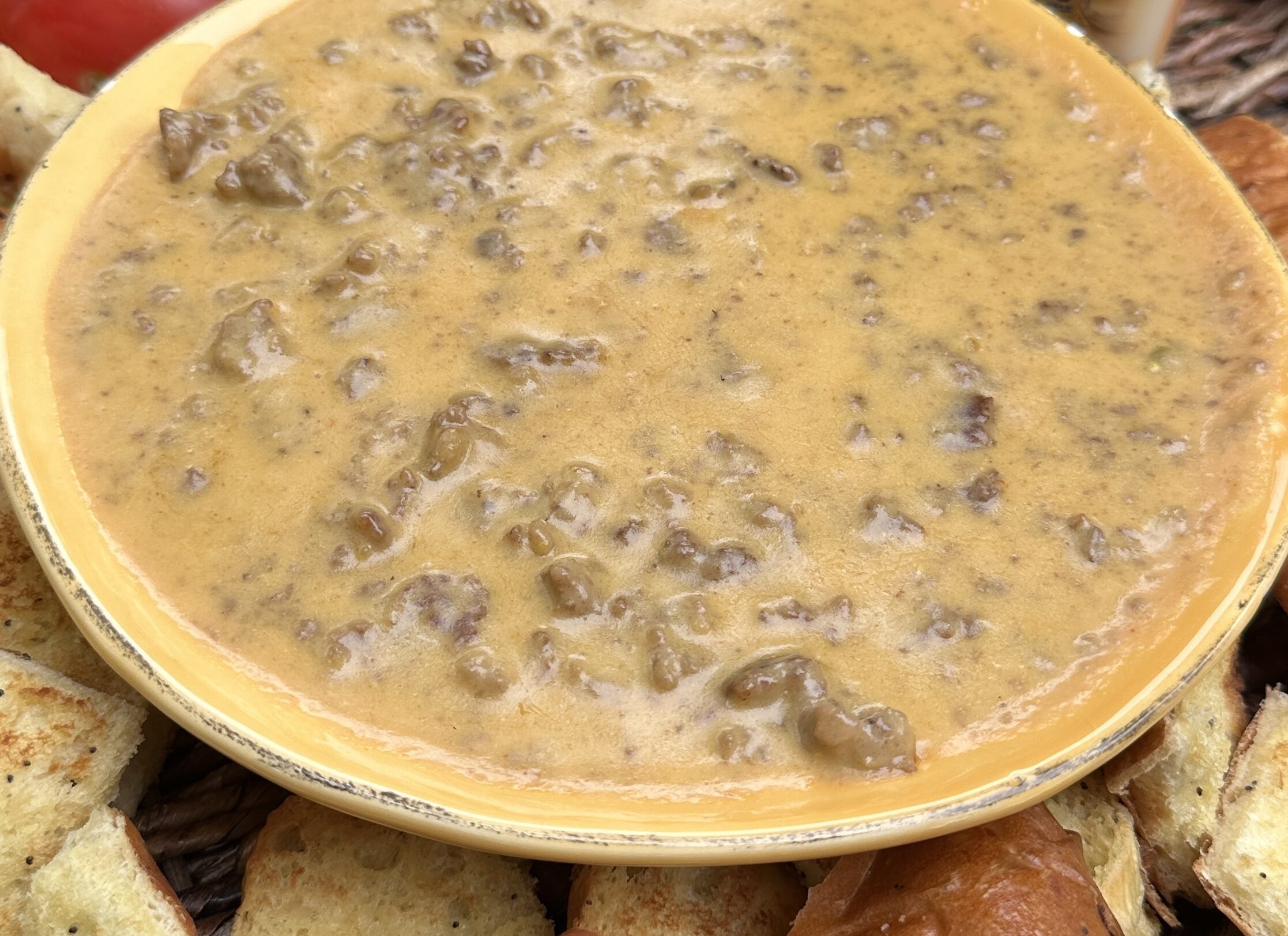 Queso Burger Dip